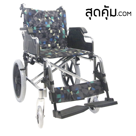 สุดคุ้ม รถเข็นผู้สูงอายุ อลูมิเนียมอัลลอยด์ พับได้ ล้อ 16 นิ้ว รุ่น 907