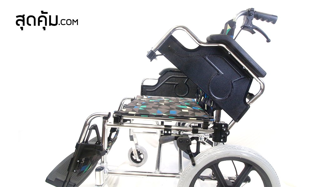 สุดคุ้ม รถเข็นผู้สูงอายุ อลูมิเนียมอัลลอยด์ พับได้ ล้อ 16 นิ้ว รุ่น 907