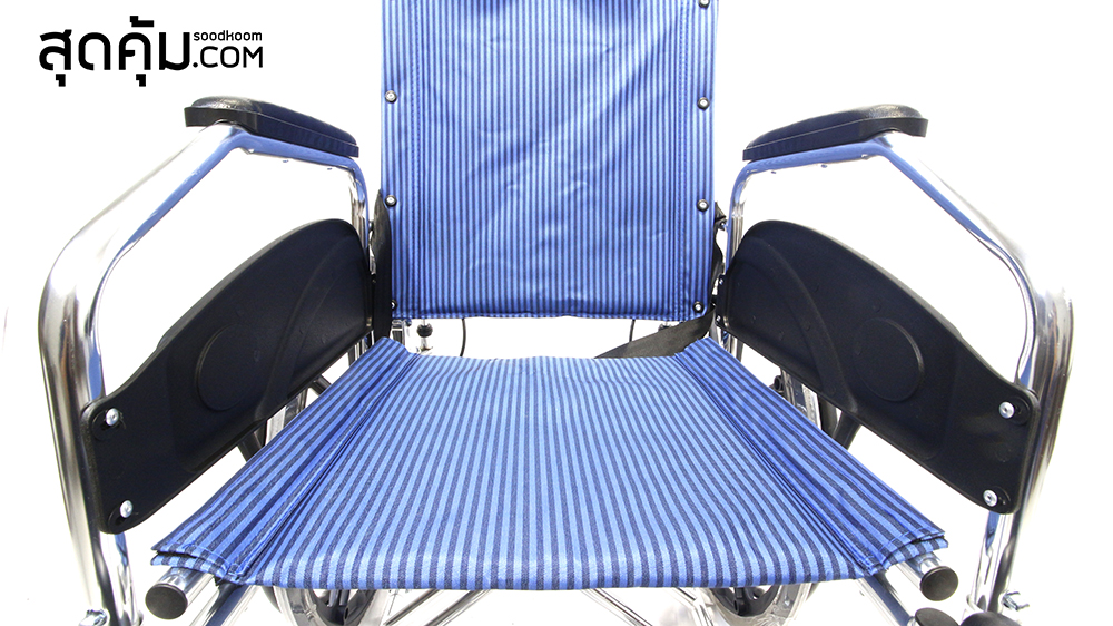 รถเข็นผู้ป่วยและคนชรา อลูมิเนียมอัลลอย แบบปรับนอน รุ่น Bed Blue