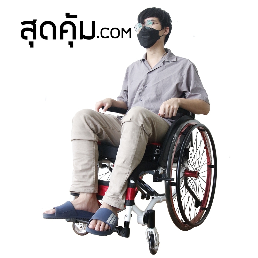 สุดคุ้ม รถเข็นสปอร์ตวีลแชร์ ล้อ 24 นิ้ว รุ่น CAREMAX