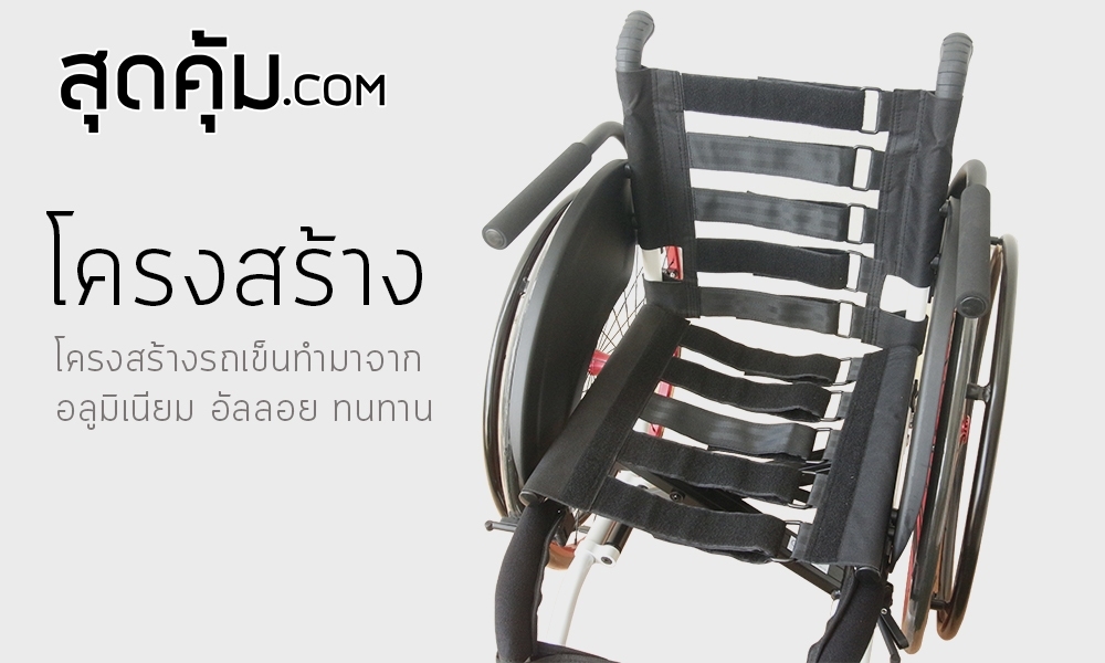 สุดคุ้ม รถเข็นสปอร์ตวีลแชร์ ล้อ 24 นิ้ว รุ่น CAREMAX
