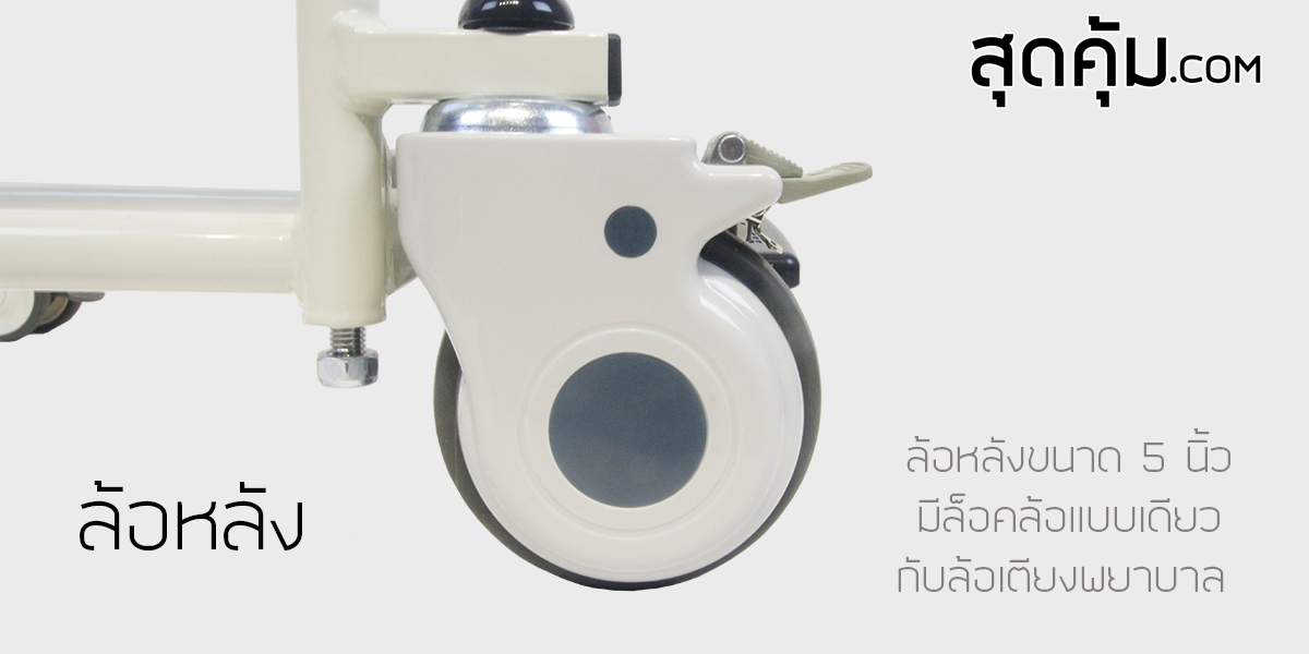 รถเข็นเคลื่อนย้าย พยุงผู้ป่วย นั่งถ่าย อเนกประสงค์ NEW T-Fer-02 (นิว-ที-เฟอร์-ซีโร่ทู)