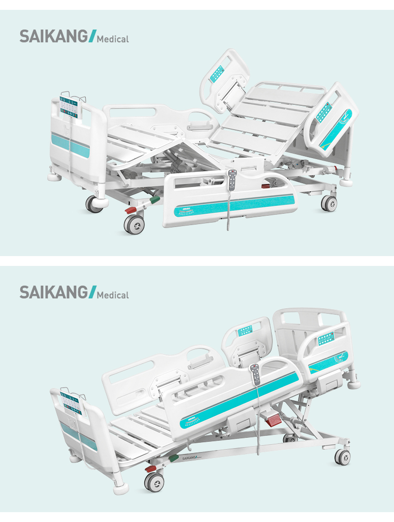 เตียงผู้ป่วยและคนชราไฟฟ้า 5 ไกร์ ราวปีกนก รุ่น SK-Y8