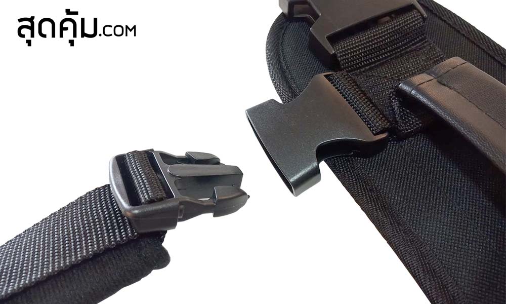 เข็มขัดพยุงตัวผู้ป่วย-เข็มขัดช่วยหัดเดิน-Safety-Transfer-Support-Belt-Free-Size-รุ่น-AGES-Belt-Black-Free