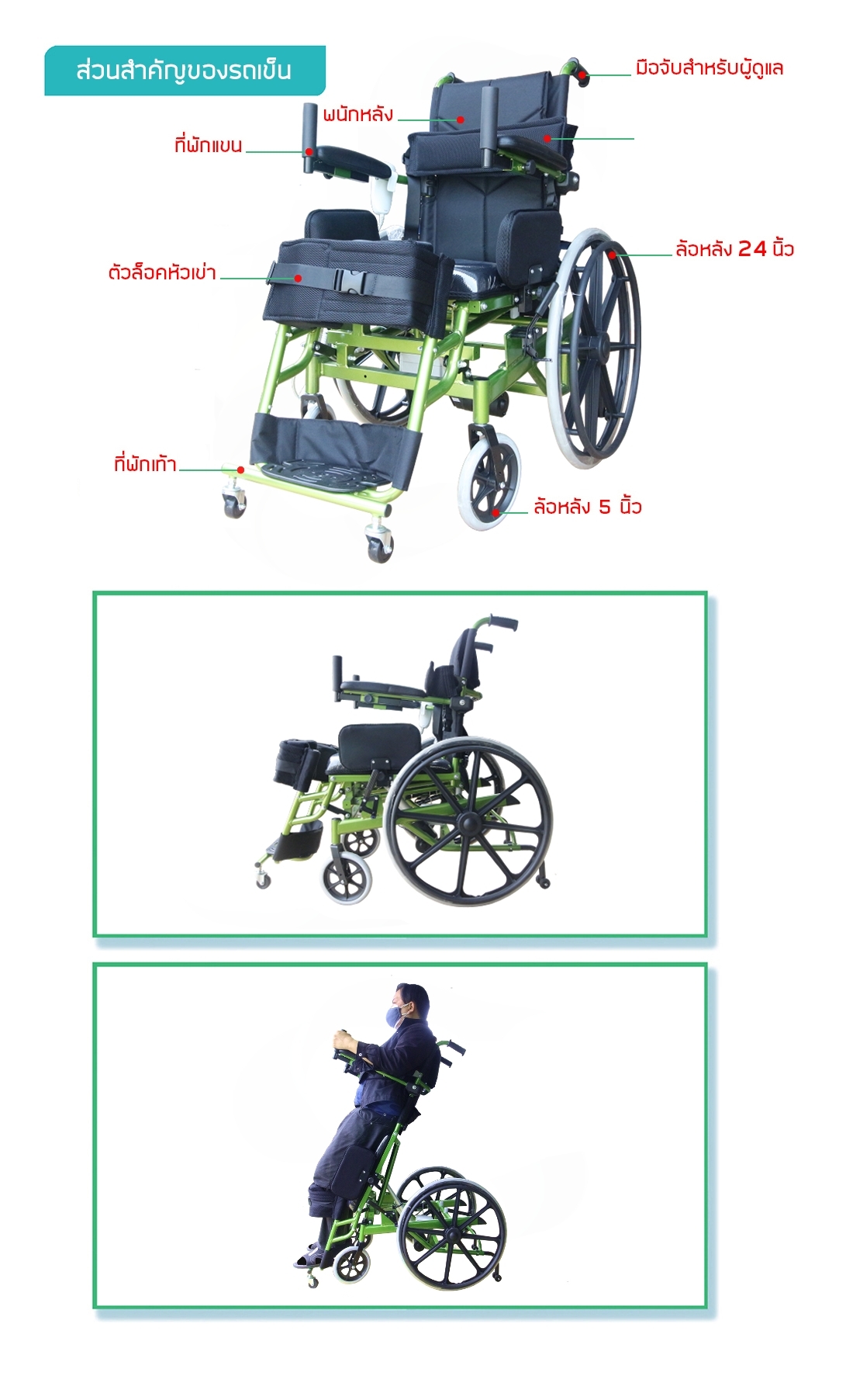 รถเข็น-วีลแชร์-สปอร์ต-ไฟฟ้า-ปรับยืน-Standing-Sport-Electric-Wheelchair-รุ่น-Super-Standing-Auto