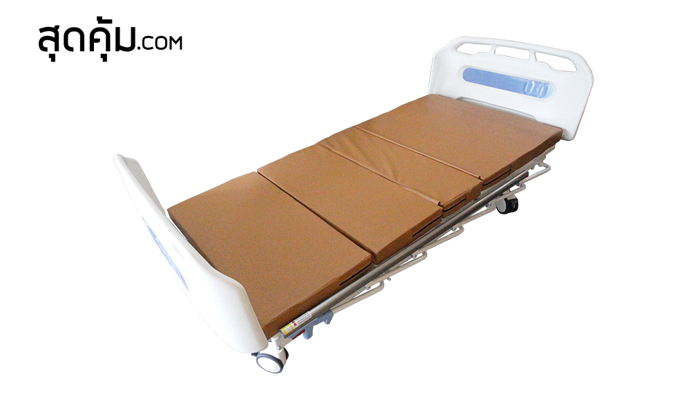 เบาะฟองน้ำอัด หุ้มหนัง PVC สีน้ำตาล